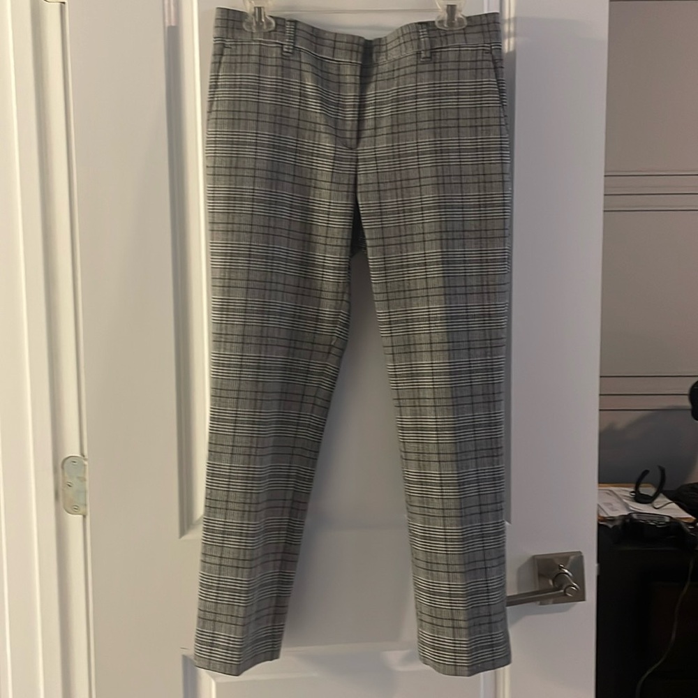 Black and white houndstooth dress pants.